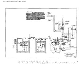 Northern Pacific Engineering Drawing, Sand Facilities at Billings, Montana, 1957