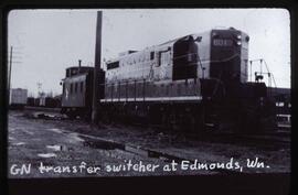 Great Northern Diesel Locomotive 601 at Edmonds, Washington, 1990