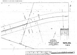 Plat Map of Northern Pacific Facilities at Vista, Washington, 1930