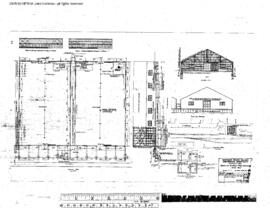 Northern Pacific Engineering Drawing, Warehouse for Wilson Motor Company at Butte, Montana, 1938