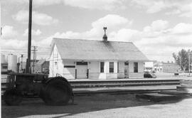 Great Northern Depot at Rudyard, Montana, 1959 or later