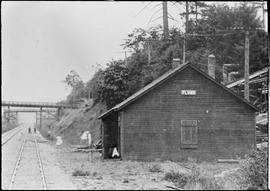 Northern Pacific station at Plumb, Washington, circa 1927.