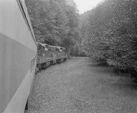 Port of Tillamook Bay Passenger Car Number 55 at Tillamook, Oregon in October, 1988.