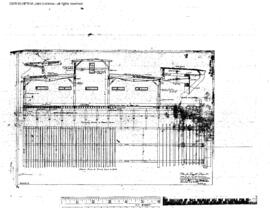 Great Northern Engineering Drawing, Pier 88 Warehouse and Offices at Seattle, Washington, 1899