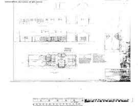 Milwaukee Road Engineering Drawing, Depot at Ellendale, North Dakota, 1914