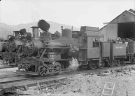 Kosmos Timber Company Steam Locomotive Number 10 at Kosmos, Washington, circa 1948.