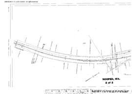 Plat Map of Spokane, Portland, and Seattle Railway Facilities at Hooper, Washington, 1915