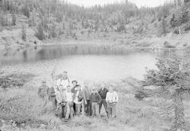 Cubs Scouts at Lizard Lake, Washington, in 1958.