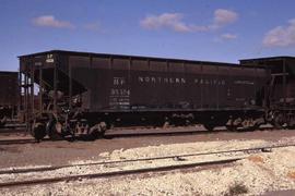 Northern Pacific gondola car number 85324, at Pasco, Washington, in 1971.