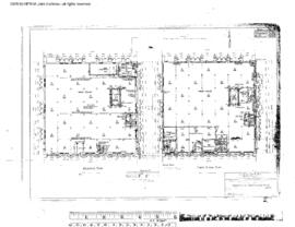 Milwaukee Road Engineering Drawing, Storage Warehouse and Offices at Great Falls, Montana, 1916
