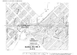 Plat Map of Great Northern Facilities at Blaine, Washington, 1918