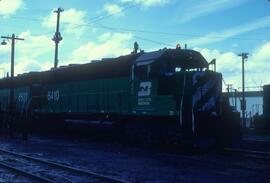 Burlington Northern 6410 at Spokane, Washington in 1978.