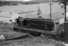 Northern Pacific Diesel Locomotive 557, Larson, Washington, undated