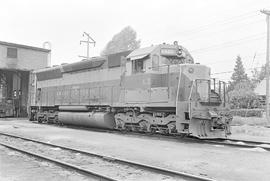 Burlington Northern diesel locomotive 6440 at Auburn, Washington in 1971.