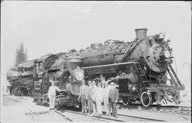 Northern Pacific steam locomotive 2650 at Chicago, Illinois, in 1934.