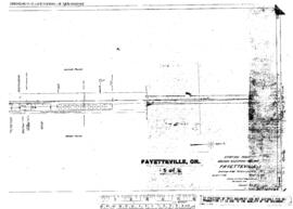 Plat Map of Oregon Electric Railroad Facilities at Fayetteville, Oregon, undated