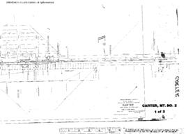 Plat Map of Great Northern Facilities at Carter, Montana, 1920