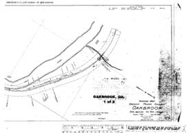 Plat Map of Oregon Trunk Facilities at Oakbrook, Oregon, 1915