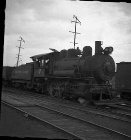 Pacific Coast Railroad steam locomotive number 17 at Seattle, Washington in 1949.