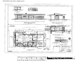 Great Northern Engineering Drawing, Depot at Priest River, Idaho, 1961