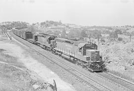 Southern Pacific Railroad diesel locomotive in 1975.