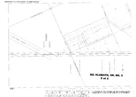 Plat Map of Great Northern Facilities at South Klamath, Oregon, 1950