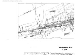 Plat Map of Great Northern Facilities at Cashmere, Washington, 1962