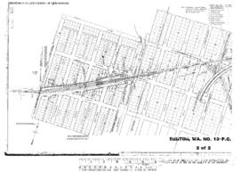 Plat Map of Pacific Coast Railroad Facilities at Renton, Washington, 1916