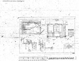 Northern Pacific Engineering Drawing, Soil Can Cleaning Building at Spokane, Washington, 1950