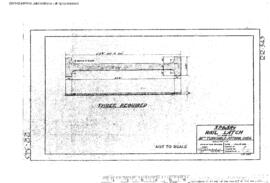 Spokane, Portland and Seattle Railway Engineering Drawing: Rail Latch, Turntable, Astoria, Oregon...
