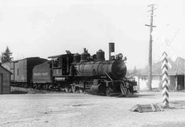 Pacific Coast Railroad steam locomotive number 12 at Hobart, Washington in 1942.