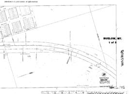 Plat Map of Great Northern Facilities at Buelow, Montana, undated