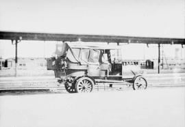 Northern Pacific Railroad Inspection Car at Tacoma, Washington in 1915.