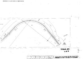 Plat Map of Northern Pacific Facilities at Toole, Montana, undated