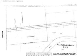 Plat Map of Great Northern Facilities at Whately, Montana, 1927