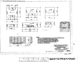 Northern Pacific Engineering Drawing, Sanding Tower - Ogle at Parkwater, Washington, 1957