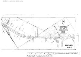 Plat Map of Northern Pacific Facilities at Post, Montana, 1914