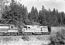 Chicago, Burlington and Quincy Railroad  diesel locomotive 961 at Cocollala, Washington, on Augus...