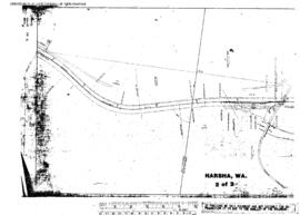 Plat Map of Northern Pacific Facilities at Harsha, Washington, 1930