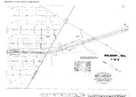 Plat Map of Northern Pacific Facilities at Belmont, Washington, 1932