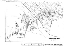 Plat Map of Great Northern Facilities at Ferndale, Washington, 1963