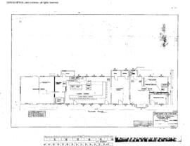Milwaukee Road Engineering Drawing, Depot at Othello, Washington, 1957