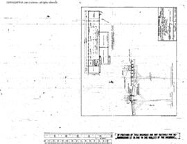 Burlington Northern Engineering Drawing, Freight House at Butte, Montana, 1972