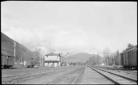 Northern Pacific station at Lester, Washington, circa 1950.