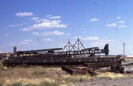 Northern Pacific MOW flat car 206356 at Great Falls, Montana, in 1990.