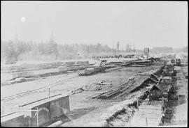 Northern Pacific yard at Kyro, Washington, circa 1914.