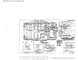 Northern Pacific Engineering Drawing, Shopmen's Service Building at Parkwater, Washington, 1950