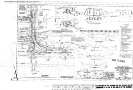 Northern Pacific Engineering Drawing: General Plan, Bridge 115 - Highway Overpass, Livingston, Mo...