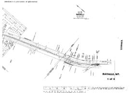 Plat Map of Northern Pacific Facilities at Ravalli, Montana, undated