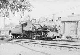 Northern Pacific steam locomotive 1031 at Glendive, Montana, in 1953.